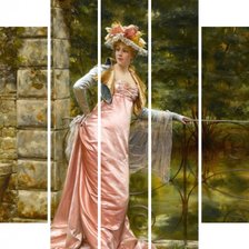 Схема вышивки «модульная картина "В саду"»