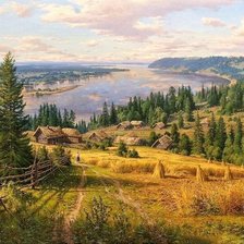 Схема вышивки «Родные просторы»