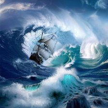 Схема вышивки «Шторм»