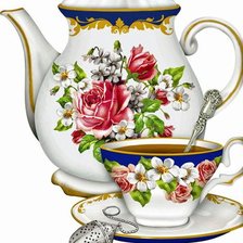 Схема вышивки «Сервиз»