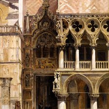 Схема вышивки «Старый город»