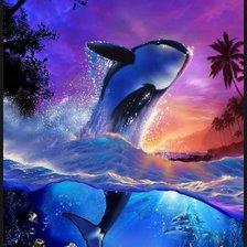 Схема вышивки «Море»