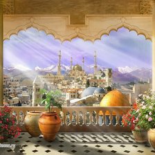 Схема вышивки «Восточный балкон»