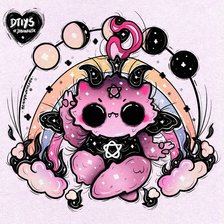 Схема вышивки «Бафомётик 3>»