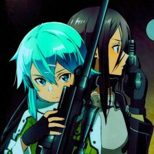 Схема вышивки «Sinon and kirito»