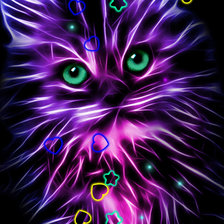 Схема вышивки «Котик»