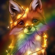 Схема вышивки «Лиса»