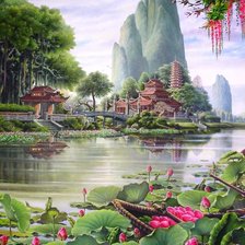 Схема вышивки «Япония»