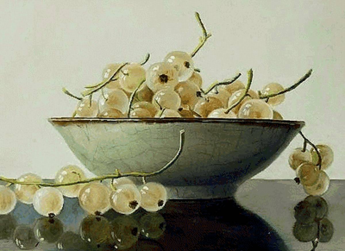 Белая смородина - тарелка, смородина, блюдо - предпросмотр