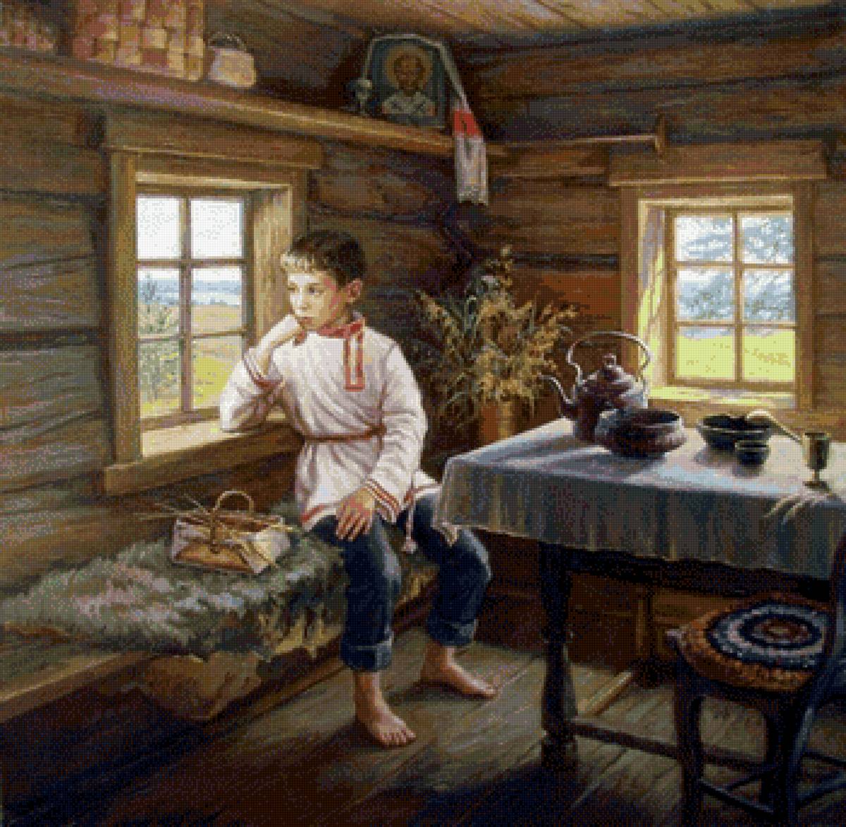 Русь, изба, дети, пнк - предпросмотр