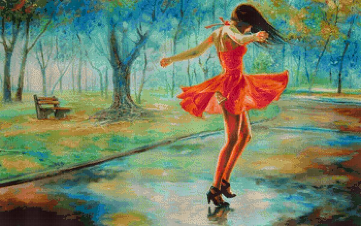 девушка, радость, природа, пнк - предпросмотр