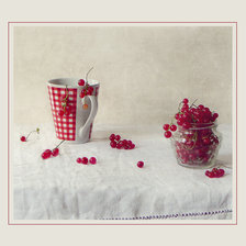 Схема вышивки «Красная смородина»