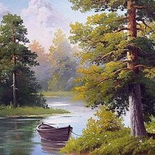 Схема вышивки «Пейзаж»