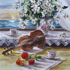 Схема вышивки «Музыка»