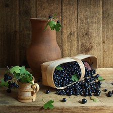 Схема вышивки «Черная смородина»