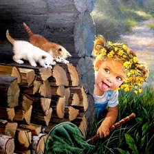 Схема вышивки «Детки»