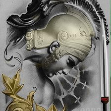 Схема вышивки «Воин»