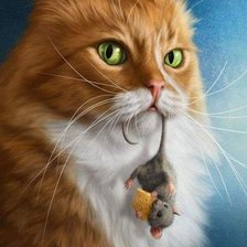 Схема вышивки «Кошки мышки»