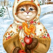 Схема вышивки «Барышня»