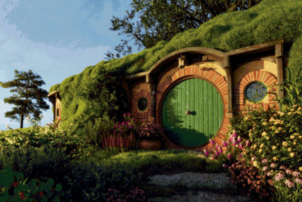 дом бильбо - хоббит, шир, властелин колец, бильбо - предпросмотр