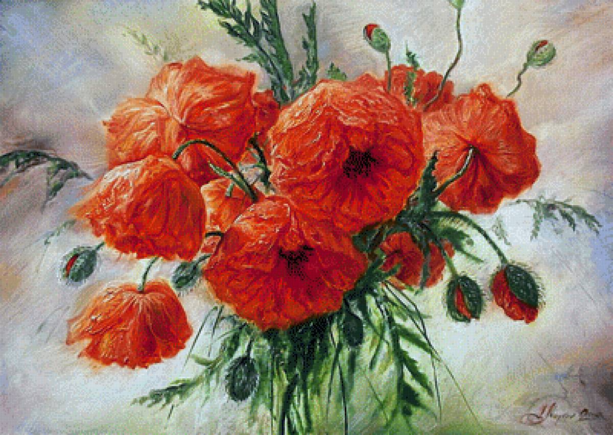 Маки - картина - предпросмотр