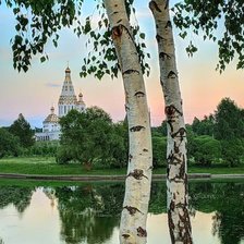 Схема вышивки «Березы-сестрицы»