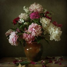 Схема вышивки «Пионы»