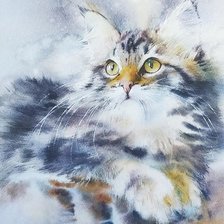 Схема вышивки «котенок»