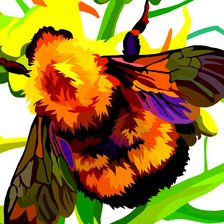 Схема вышивки «Шмель»