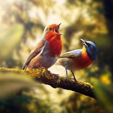 Схема вышивки «Птичий концерт»