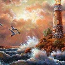 Схема вышивки «Маяк»