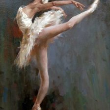 Схема вышивки «Лебедь»