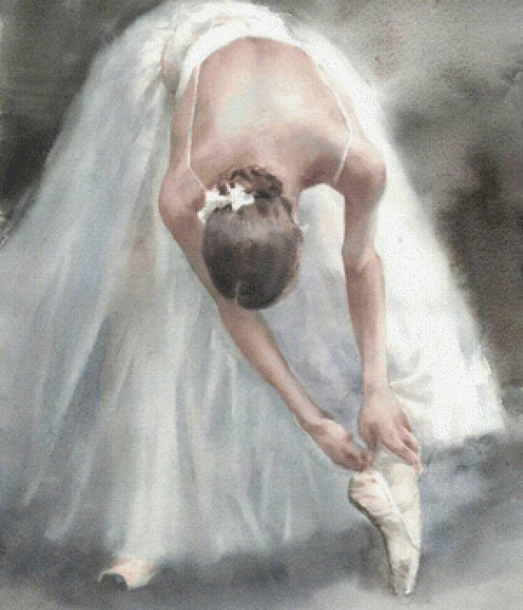 Балет - балет, схема для вышивания, балерина - предпросмотр