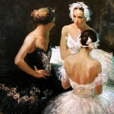 Схема вышивки «Балерины»