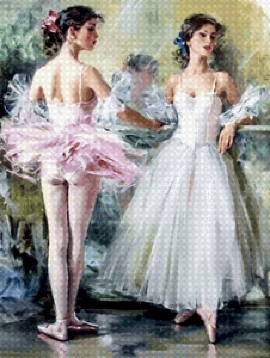 Балерины - схема, балерины, танцовщицы, балет - предпросмотр