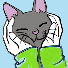 Схема вышивки «котенок»