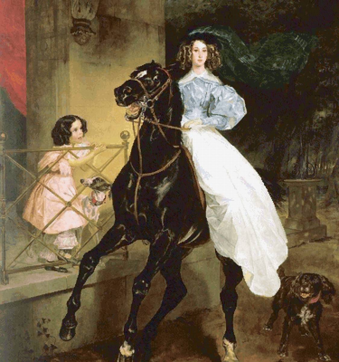 Всадница К. Брюлов - предпросмотр