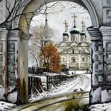 Схема вышивки «Пейзаж»