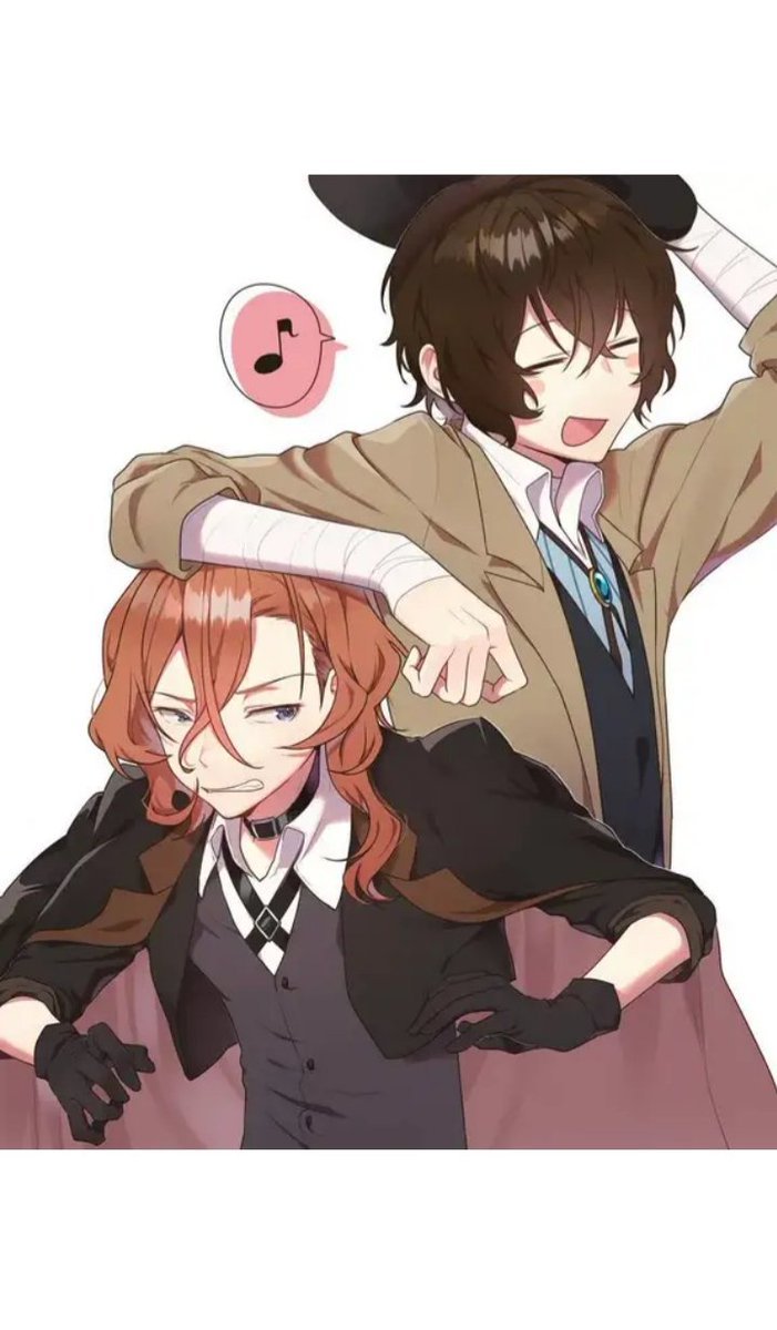 Двойной чёрный - анимэ, двойной черный, дазай, чуя, бродячие псы - оригинал