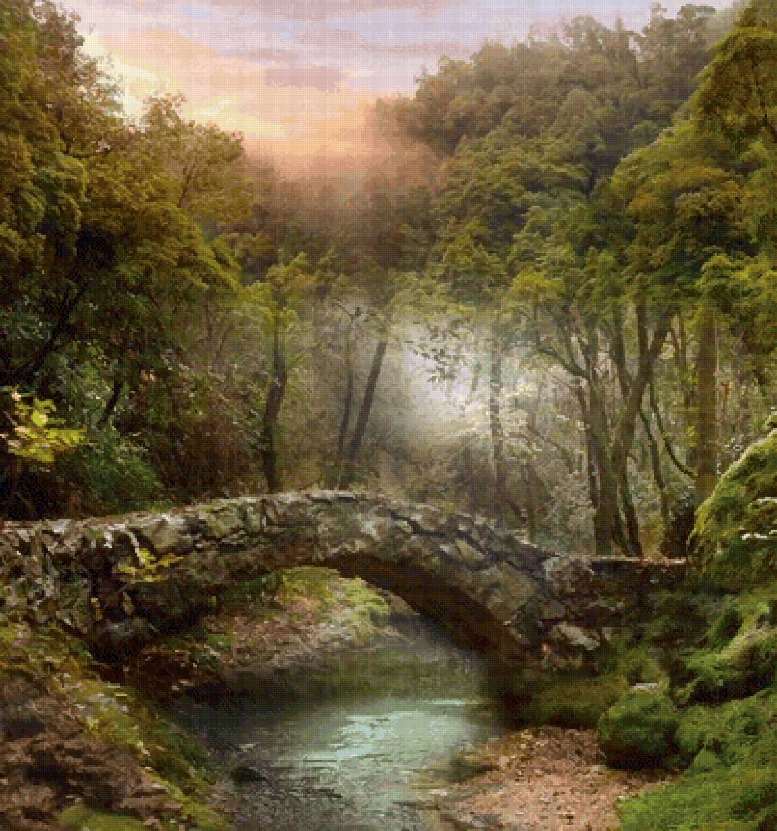 №2551223 - мост, туман, река - предпросмотр