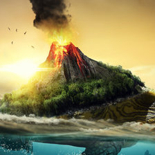 Схема вышивки «Вулкан»