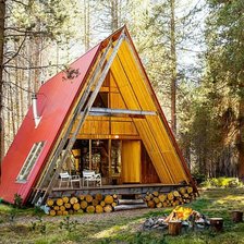 Схема вышивки «Дом-шалаш»