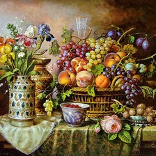 Схема вышивки «Натюрморт. Худ. Elia Jozsa»