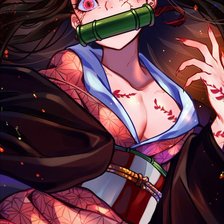 Схема вышивки «Клинок рассекающий демонов»