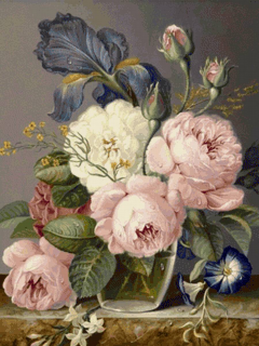 Букет - винтаж, букет, цветы, роза - предпросмотр