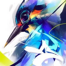 Схема вышивки «Интересная птица»