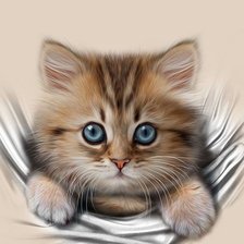 Схема вышивки «Котёнок»