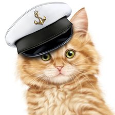 Схема вышивки «Кот ,,Матроскин,,»