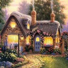 Схема вышивки «Мой дом»