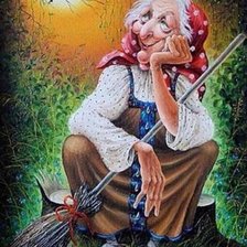 Схема вышивки «Баба яга»